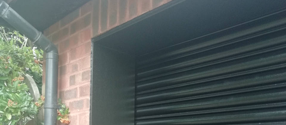 Image of Bison Steel Roller Garage Door in Black