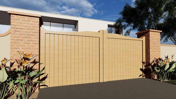 Timber Gates: Wooden gates offer a great choice of finish and style, along with your choice of automation system